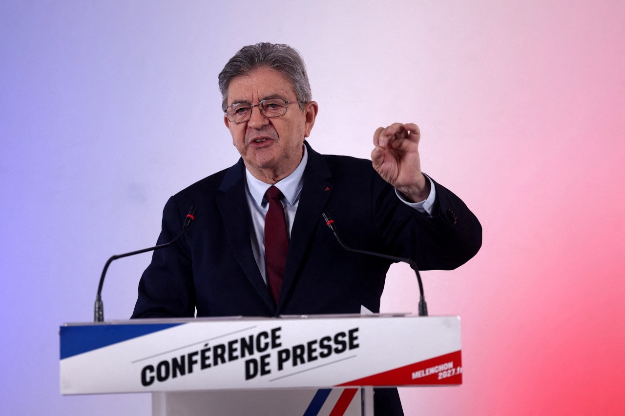 Far-left candidate Jean-Luc Mélenchon has backed protesters, overshadowing his establishment rivals. Far-left candidate Jean-Luc Mélenchon has backed protesters, overshadowing his establishment rivals.