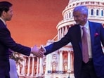Mumbai: External Affairs Minister S. Jaishankar and United States Secretary of State Marco Rubio during the 'Freedom 250' event celebrating the 250th anniversary of American Independence, in Mumbai, Tuesday, Oct. 20, 2026. (PTI Photo/Shashank Parade)(PTI10_20_2026_000412A)