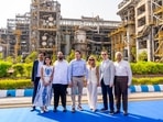 In this image posted on Oct. 21, 2026, US Secretary of State Marco Rubio, US Ambassador to India Sergio Gor, 