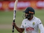 South Africa's Temba Bavuma acknowledges the crowd as he walks back to the pavilion following his dismissal on day three of the second Test match