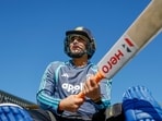 Abhishek Sharma of India during a training session at the Hagley Oval, Christchurch, New Zealand on October 21, 2026.
