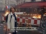 A Dutch filmmaker's AI film shows Paris burning amid protests. 