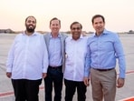 US ambassador to India Sergio Gor accompanied Rubio to Jamnagar
