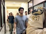 In this image, CJP leader Saurav Das is seen during a court proceeding in Delhi. (@abhijeet_dipke)