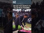 Tamil Nadu CM Vijay Pays Tribute To Police Personnel On Police Commemoration Day