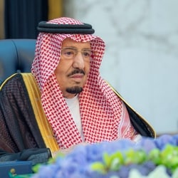 Saudi King Salman bin Abdulaziz chairs cabinet meeting in Riyadh, Saudi Arabia, October 20.