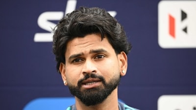 Shreyas Iyer speaks to the media ahead of their first T20I against New Zealand. (AFP)