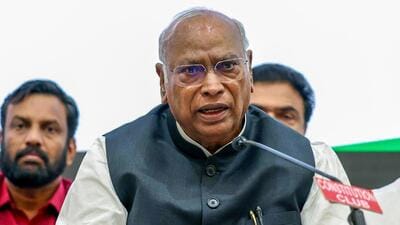 Congress chief Mallikarjun Kharge. (ANI) Congress chief Mallikarjun Kharge. (ANI)