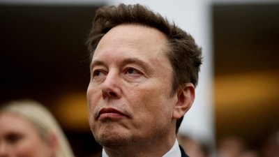 Tesla CEO Elon Musk attends the "A New Golden Age" summit at the US Institute of Peace on October 8. (REUTERS)