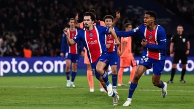 PSG beat Barcelona 4-2 in Champions League clash.