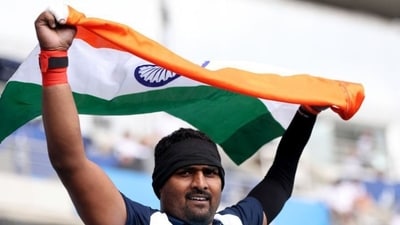 Sachin Khilari leads 1-2-3 finish for India in men's shot put F46 event (X Images)