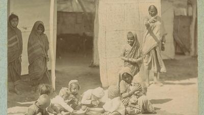 The image is from the album titled “Poona Plague Pictures” (1897 - 1908). While plague control measures reflected late nineteenth-century epidemic norms, in colonial Poona they encountered distrust and fears of intrusion into domestic, religious, and caste practices. (SOURCED) The image is from the album titled “Poona Plague Pictures” (1897 - 1908). While plague control measures reflected late nineteenth-century epidemic norms, in colonial Poona they encountered distrust and fears of intrusion into domestic, religious, and caste practices. (SOURCED)