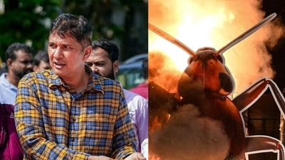 AAP has filed a written a letter to police commissioner complaining about burning of cockroach effigy along side Ravana's on Dussehra. (AAPdelhi on X/AFP) AAP has filed a written a letter to police commissioner complaining about burning of cockroach effigy along side Ravana's on Dussehra. (AAPdelhi on X/AFP)