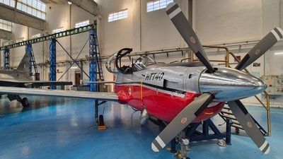 The delivery of the first HTT-40 basic trainer in Bengaluru on September 18 marked a milestone in the indigenous programme. (HT photo) The delivery of the first HTT-40 basic trainer in Bengaluru on September 18 marked a milestone in the indigenous programme. (HT photo)