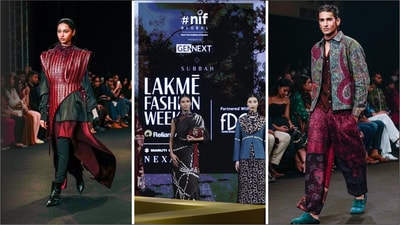GENNEXT featured collections by Abhishek Chauhan, Jaipur-based duo Shreya Parasrampuria and Sharan Adka of Day and Age, and Kolkata’s Nimisha Diwakar of Subbah. GENNEXT featured collections by Abhishek Chauhan, Jaipur-based duo Shreya Parasrampuria and Sharan Adka of Day and Age, and Kolkata’s Nimisha Diwakar of Subbah.
