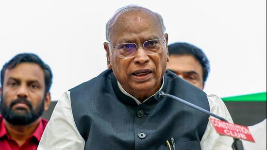 Congress chief Mallikarjun Kharge. (ANI)