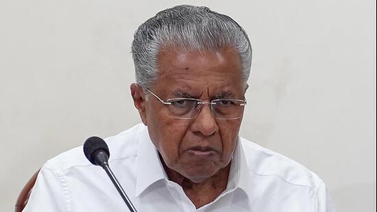 Ex-Chief Minister of Kerala Pinarayi Vijayan at the Polit Bureau meeting at the party headquarters, AKG Bhawan (ANI)