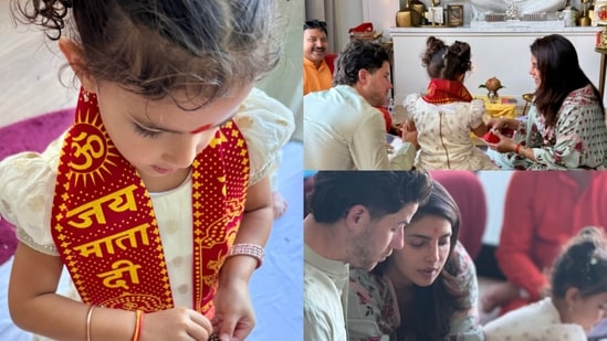 All about Priyanka Chopra's Dussehra puja at home.