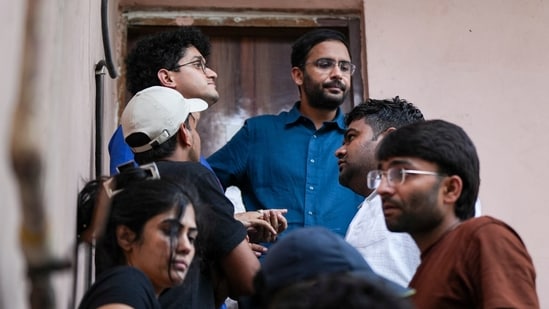 Cockroach Janta Party (CJP) co-conveners Saurav Das, Ashutosh Ranka.