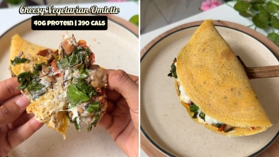 The eggless omelette can be prepared in minutes. 