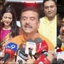 নবমীতে মল্লিকবাড়ির পুজোয় শুভেন্দু অধিকারি। 