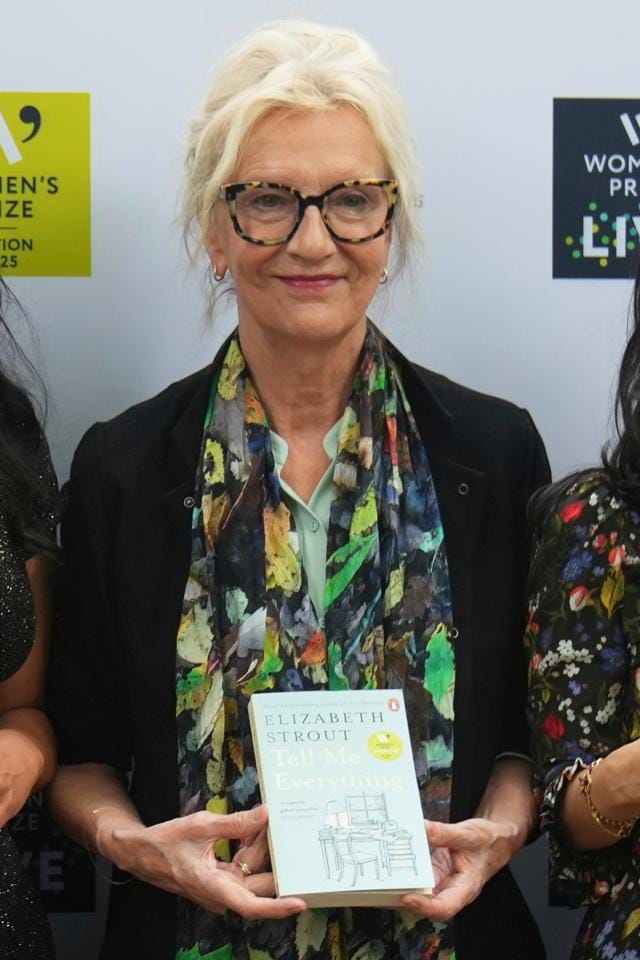 Elizabeth Strout poses with her book, 'Tell Me Everything," in London on June 12, 2025. (AP Photo/Joanna Chan) Elizabeth Strout poses with her book, 'Tell Me Everything," in London on June 12, 2025. (AP Photo/Joanna Chan)