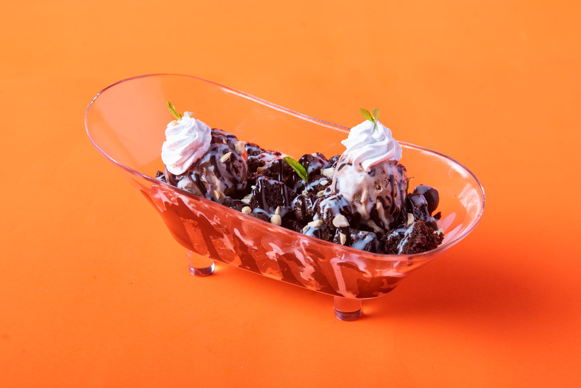 An indulgent chocolate dessert bringing together chocolate cake, brownie, chocolate truffle, gooey chocolate fudge, chocolate mousse, and chocolate ice cream. (Picture credit: Chef Shamsul )