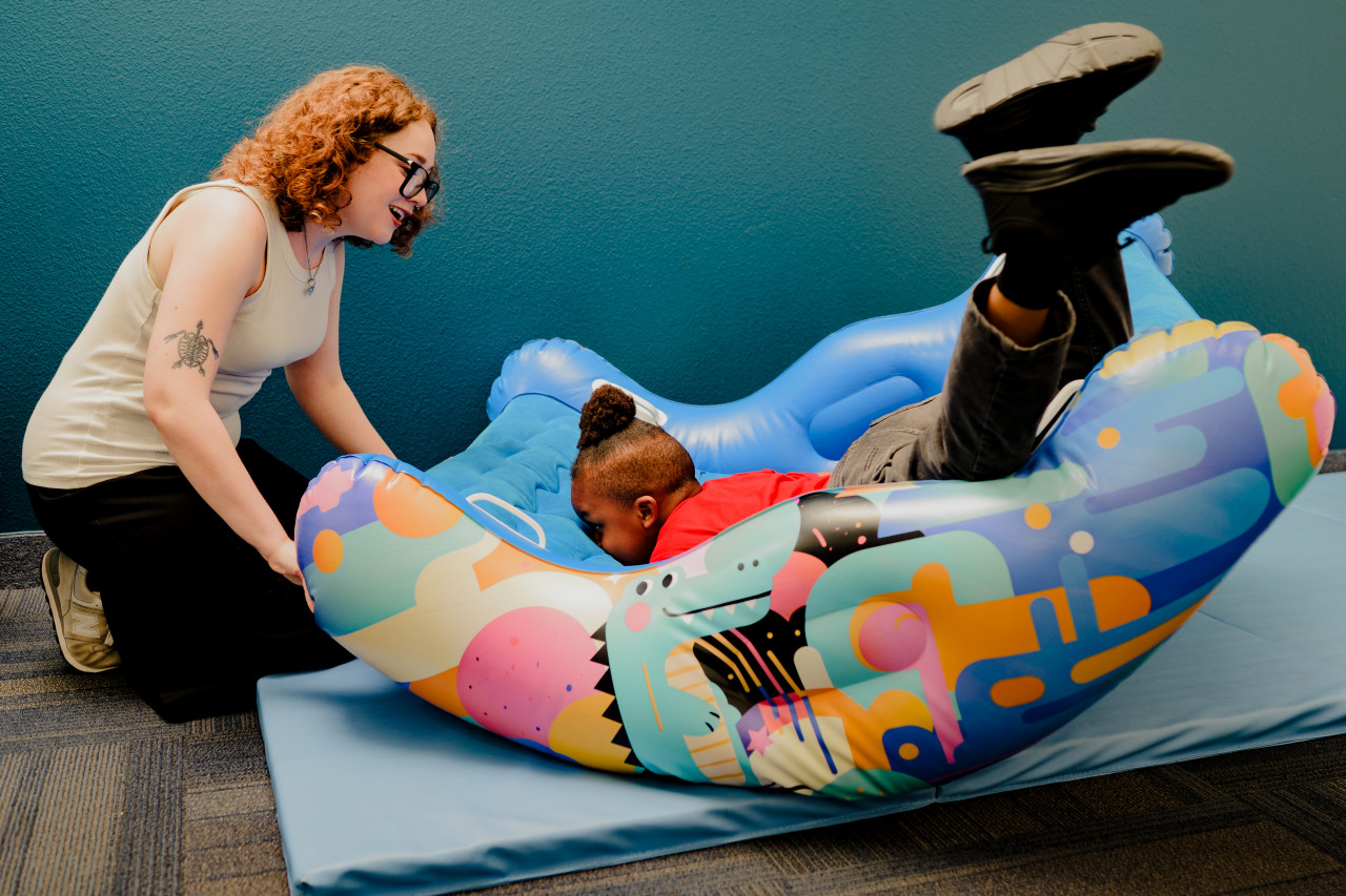 The Thompkinses’ son switched to a new therapy provider where he is getting about 25 hours a week of ABA after school. The Thompkinses’ son switched to a new therapy provider where he is getting about 25 hours a week of ABA after school.