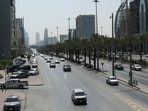 Vehicles travel along a road in Riyadh, Saudi Arabia, October 22, 2026.