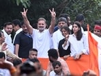 LOP in Loksabha Rahul Gandhi with India Bloc leaders  and Congress workers and supporters during ‘March for Democracy’ to the Supreme Court, to file a petition against Chief Election Commissioner Gyanesh Kumar on Monday, October 12, 2026. 