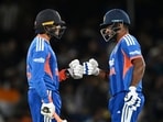 India's Abhishek Sharma, left, and Sanju Samson, right, react during the T20 cricket international between New Zealand and India in Christchurch, New Zealand, Thursday, Oct. 22 India's Abhishek Sharma, left, and Sanju Samson, right, react during the T20 cricket international between New Zealand and India in Christchurch, New Zealand, Thursday, Oct. 22