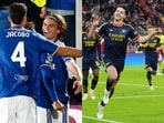 Como beat Manchester United 4-1, Arsenal settled for a draw against Bayern Munich.