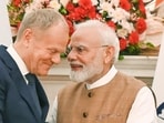 PM Narendra Modi and Polish PM Donald Tusk agree to expand cooperation in defence, space and nuclear energy and double India-Poland trade from $6.3 billion by 2030. (Sonu Mehta/Hindustan Times Times)