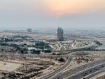 This aerial view shows the headquarters of the Saudi Arabian Oil Company (Saudi Aramco) in Dhahran in eastern Saudi Arabia on October 14, 2026. (AFP)