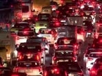 Traffic congestion hit key Gurugram roads, including NH-48 towards Jaipur and MG Road