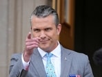 FILE PHOTO: US Defense Secretary Pete Hegseth gestures during a visit by Britain's Defence Minister Wes Streeting at the Pentagon, Arlington, Virginia, US, October 15, 2026. REUTERS/Nathan Howard/File Photo