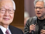 TSMC founder Morris Chang and Nvidia CEO Jensen Huang.