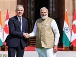 Prime Minister Narendra Modi and Canadian Prime Minister Mark Carney.(DPR PMO)