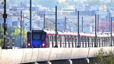 Approximately 31 kilometres of city roads are currently under DMRC's temporary jurisdiction to facilitate metro construction work. (Ishant Chauhan/Hindustan Times) ( Representative Image) Approximately 31 kilometres of city roads are currently under DMRC's temporary jurisdiction to facilitate metro construction work. (Ishant Chauhan/Hindustan Times) ( Representative Image)