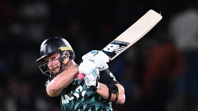 It was Glenn Philips who provided the momentum late in the innings for New Zealand as he smashed 82 runs. (AFP)