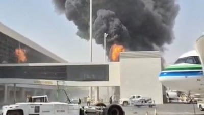 Yemen's Iran-backed Houthis had earlier attacked the King Khalid Airport in Riyadh, Saudi Arabia on October 8. (Social Media via REUTERS/File Photo)