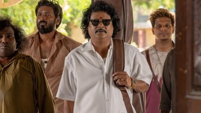 Namo Narayana plays the supporting role of Moorthi in Nelson's Jailer 2.
