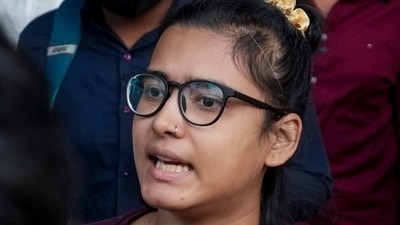 AISA chief Neha Bora challenged ₹10,000 peace bond notice in HC, says regime change is democratic. (PTI) AISA chief Neha Bora challenged ₹10,000 peace bond notice in HC, says regime change is democratic. (PTI)