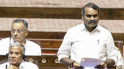 BJP leader L. Murugan. (Sansad TV) BJP leader L. Murugan. (Sansad TV)