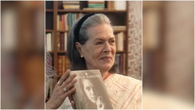 Taking to the social media platform, the veteran leader said the memoir is a "story of love, duty, loss and finding a place to belong". (Sonia Gandhi on Instagram) Taking to the social media platform, the veteran leader said the memoir is a "story of love, duty, loss and finding a place to belong". (Sonia Gandhi on Instagram)