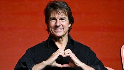 Tom Cruise poses during a press conference for the film Digger in Seoul. (Photo by Jung Yeon-je / AFP) (AFP)