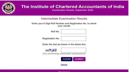 ICAI CA Inter Result 2026 declared at caresults.icai.org, direct link to check results here
