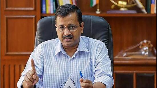 Kejriwal claimed that under the Bhagwant Mann government, the party had promised a safer Punjab, and was delivering on that promise. (HT)