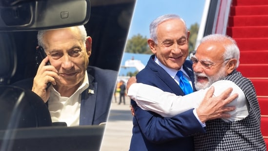 Israeli PM Netanyahu shared a picture with Prime Minister Narendra Modi on X.