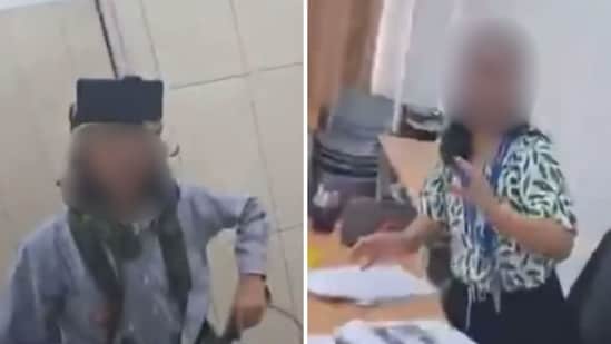 The 16-year-old student in Malaysia was seen carrying an axe in a video shared on social media. (Screengrab (X))
